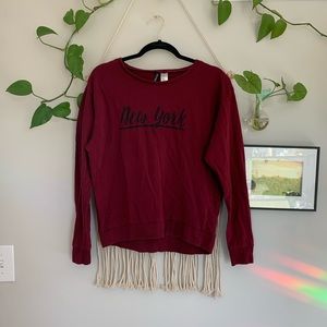 Red New York sweater